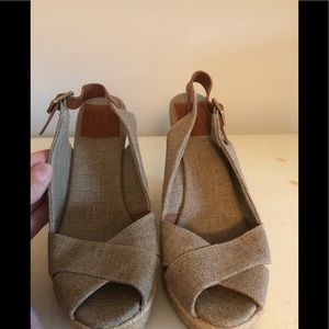 Tory Burch wedge espadrille sandals